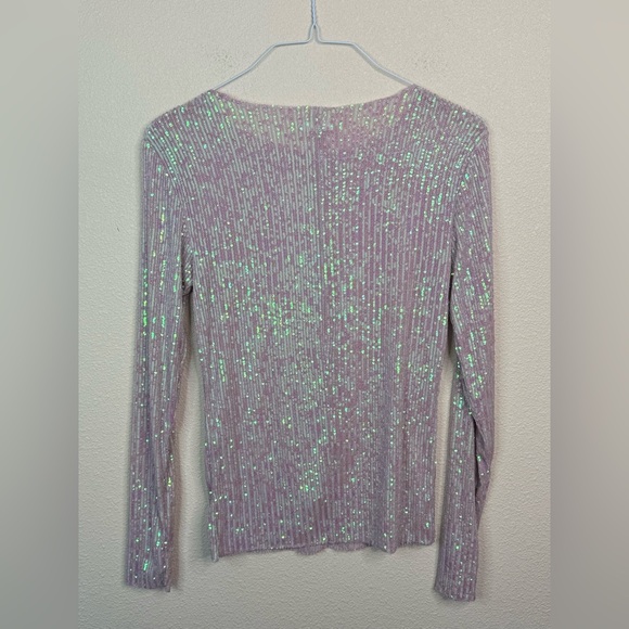 NWT free people Gold Rush Long Sleeve in Champagne Float size M - Picture 3 of 5